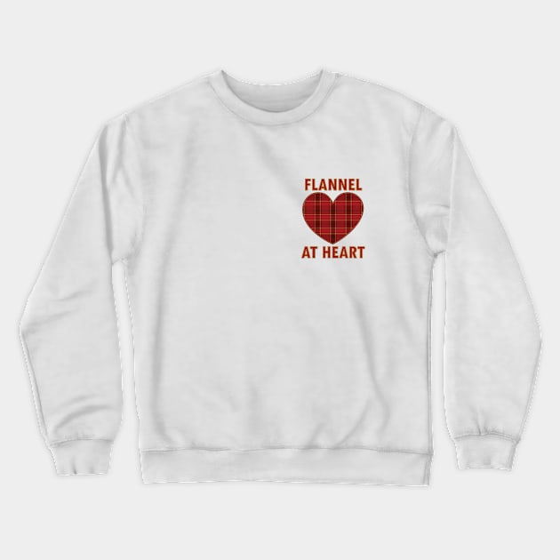 Flannel at Heart Crewneck Sweatshirt by andyjhunter